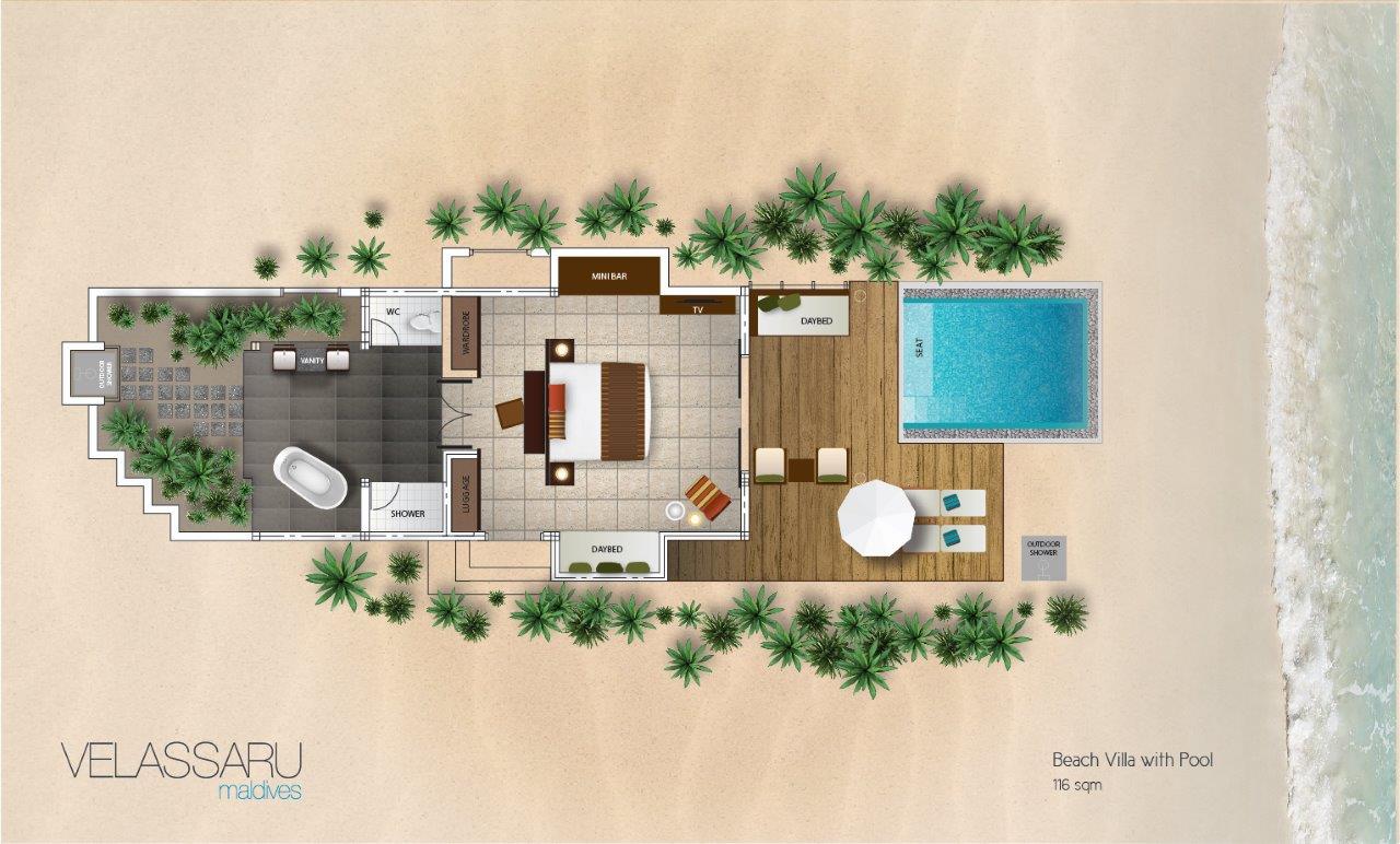 Beach Villa Floor Plan Villa Plan Beach House Floor Plans Modern | Hot ...